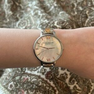 Olivia Burton Mother of Pearl Two Tone Watch